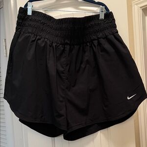 Nike Women's High Waisted Black Sports Shorts